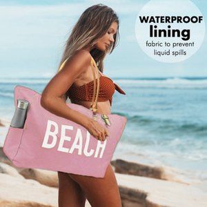 KEHO "Beach Vibes" Beach Bag - (Rose Gold)